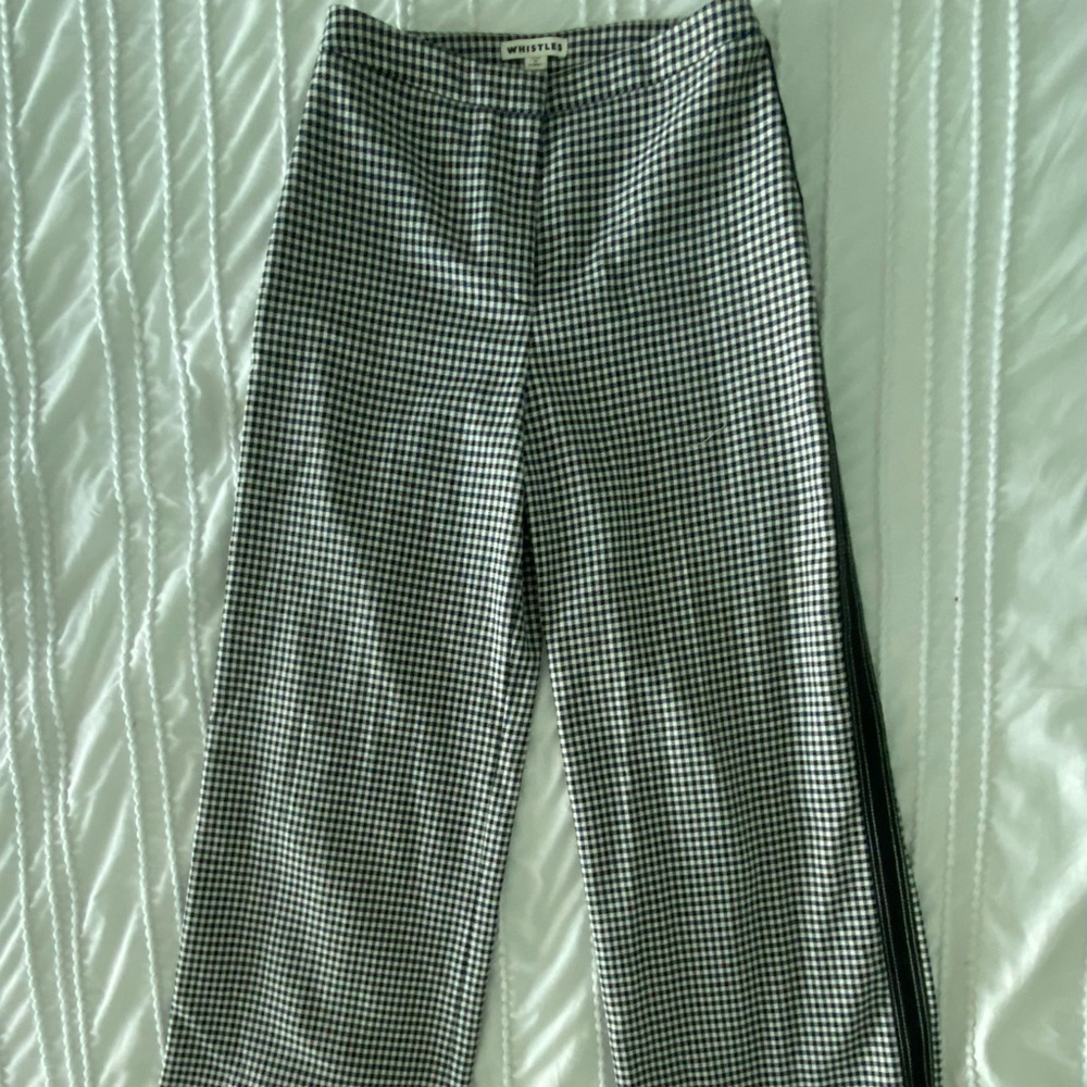 Banana Republic Black and White Checkered Pants